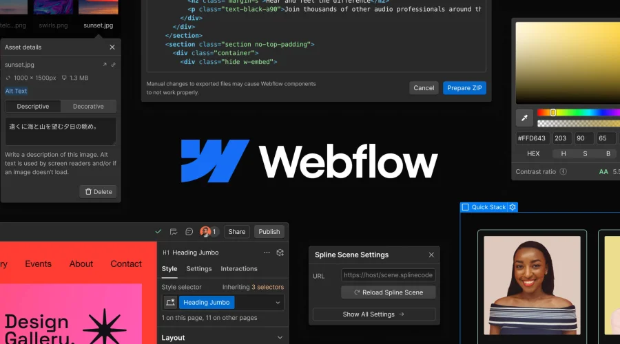 Webflow: Create a custom website | Visual website builder