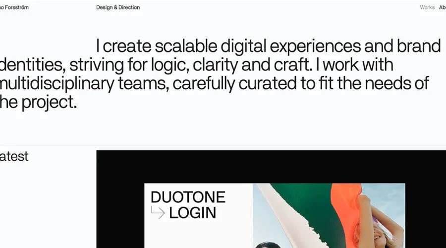 Erno Forsström — Design and Direction