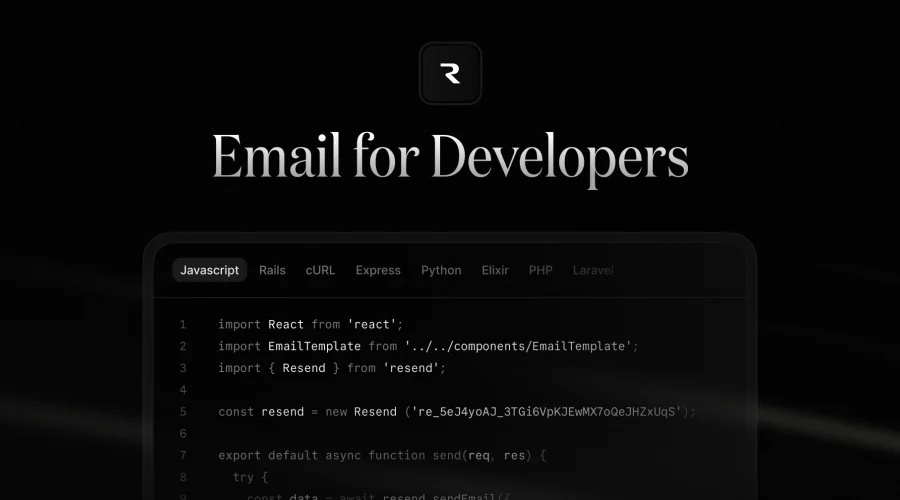 Resend · Email for developers