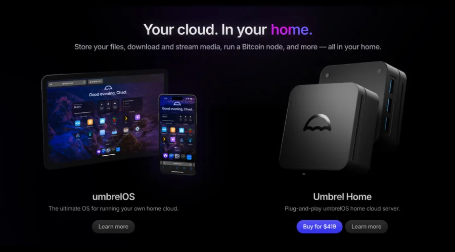 Umbrel - Personal home cloud and OS for self-hosting