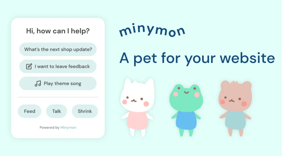 Minymon | A pet for your website