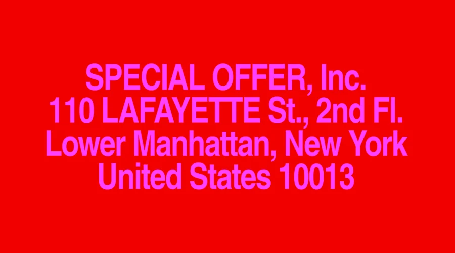 SPECIAL OFFER, Inc.