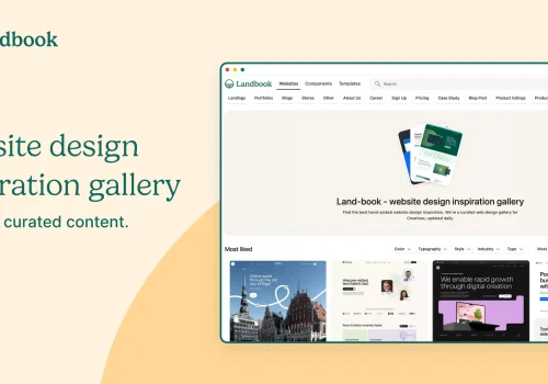 Landbook - website design inspiration gallery