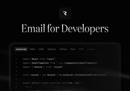 Resend · Email for developers