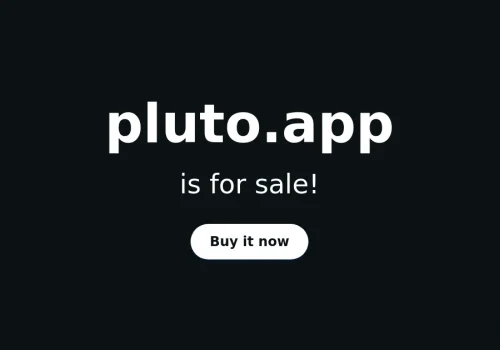 Aftermarket.com | The domain pluto.app is for sale!