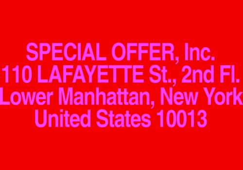 SPECIAL OFFER, Inc.